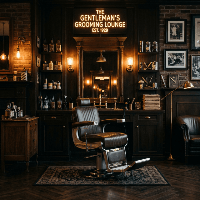 Barbearia interior